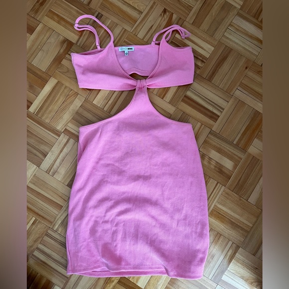 Fashion Nova Braylee Sculpt Mini Dress - Pink - Picture 4 of 5